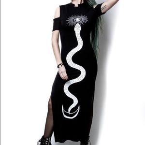 Dolls Kill Rogue + Wolf Serpent Oracle Long Dress